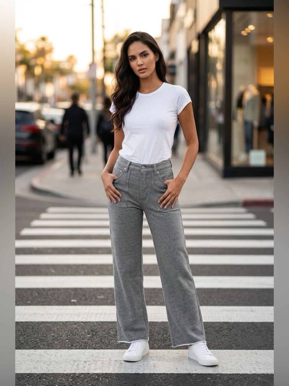 Rag & Bone Jeans Classic Knit Pants in Gray